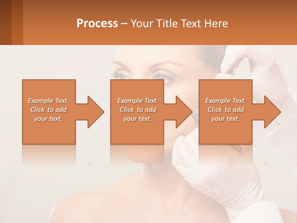A Woman Getting Her Hair Done By A Hair Stylist PowerPoint Template