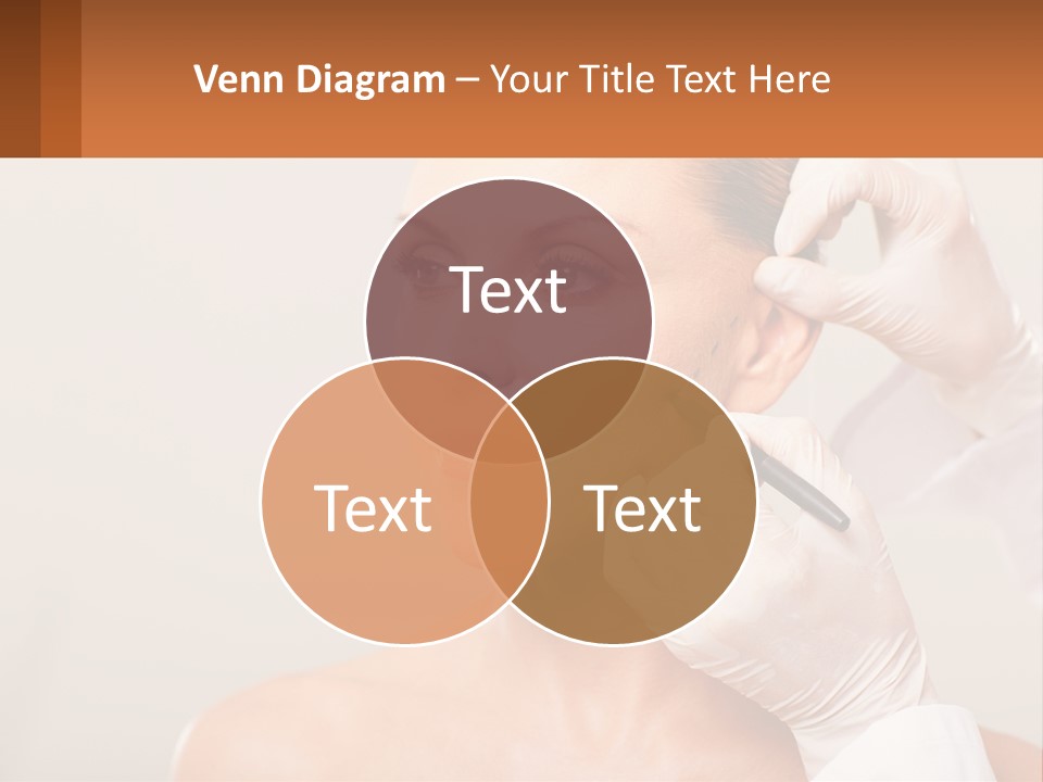 A Woman Getting Her Hair Done By A Hair Stylist PowerPoint Template