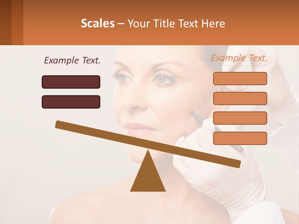 A Woman Getting Her Hair Done By A Hair Stylist PowerPoint Template