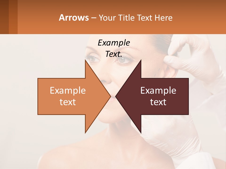 A Woman Getting Her Hair Done By A Hair Stylist PowerPoint Template
