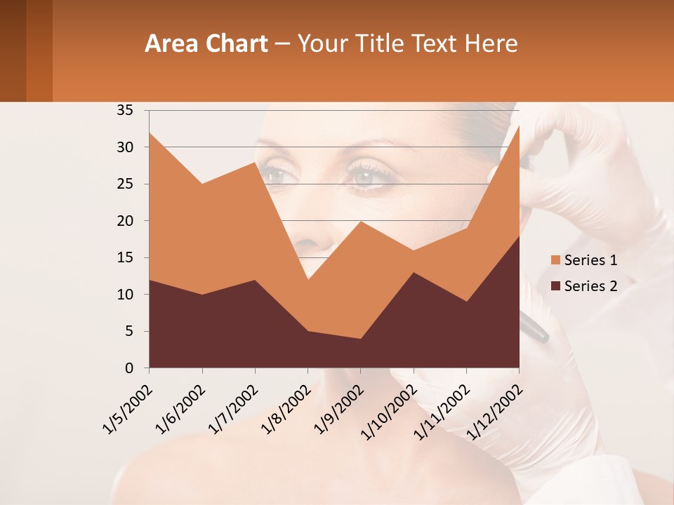 A Woman Getting Her Hair Done By A Hair Stylist PowerPoint Template
