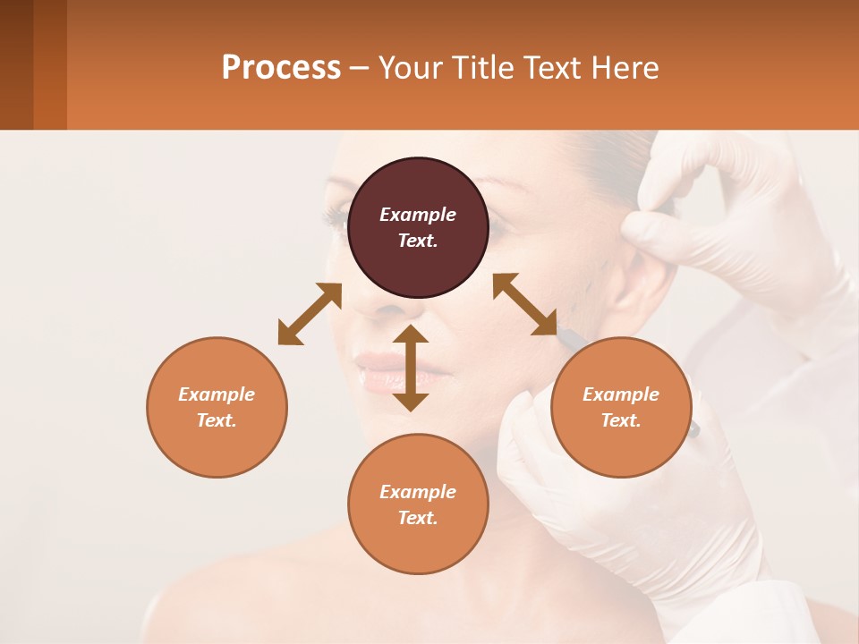 A Woman Getting Her Hair Done By A Hair Stylist PowerPoint Template
