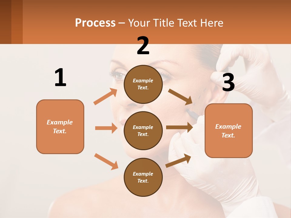 A Woman Getting Her Hair Done By A Hair Stylist PowerPoint Template