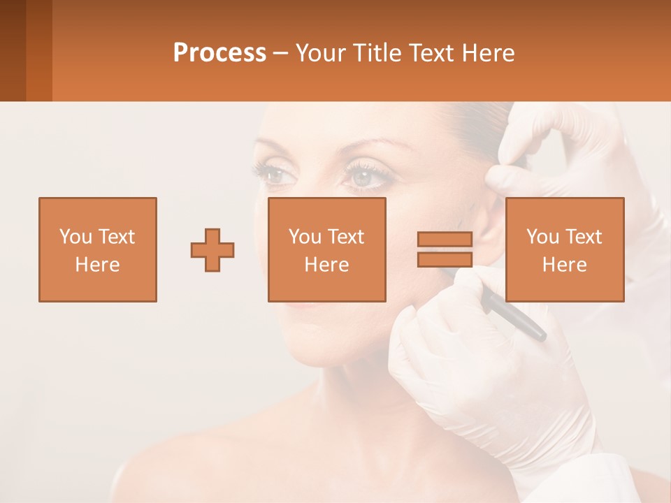 A Woman Getting Her Hair Done By A Hair Stylist PowerPoint Template