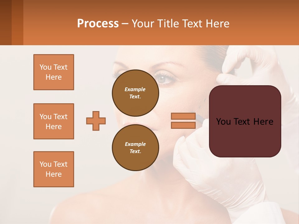 A Woman Getting Her Hair Done By A Hair Stylist PowerPoint Template