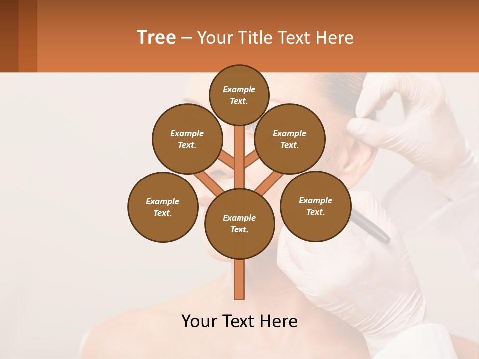 A Woman Getting Her Hair Done By A Hair Stylist PowerPoint Template