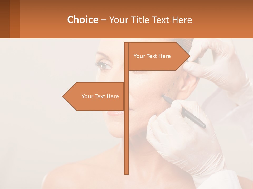 A Woman Getting Her Hair Done By A Hair Stylist PowerPoint Template