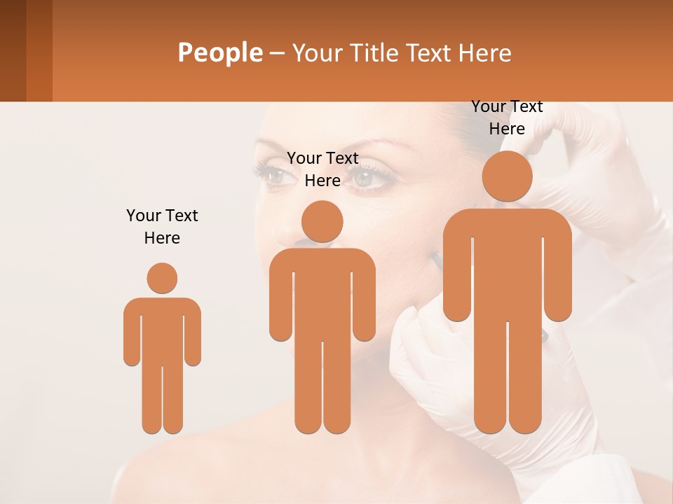 A Woman Getting Her Hair Done By A Hair Stylist PowerPoint Template
