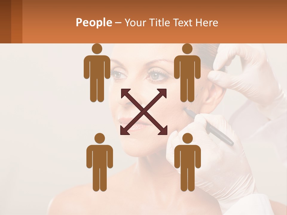A Woman Getting Her Hair Done By A Hair Stylist PowerPoint Template