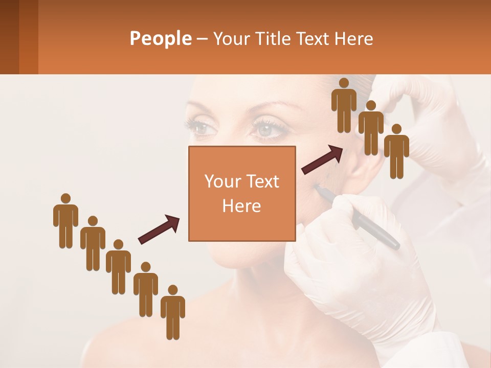 A Woman Getting Her Hair Done By A Hair Stylist PowerPoint Template