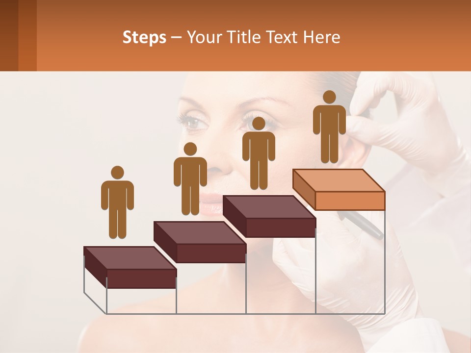 A Woman Getting Her Hair Done By A Hair Stylist PowerPoint Template