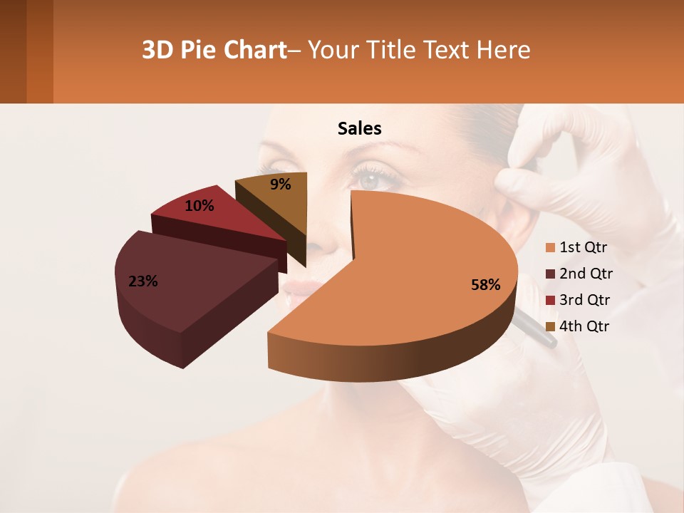 A Woman Getting Her Hair Done By A Hair Stylist PowerPoint Template