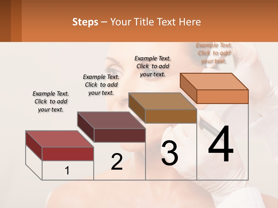 A Woman Getting Her Hair Done By A Hair Stylist PowerPoint Template