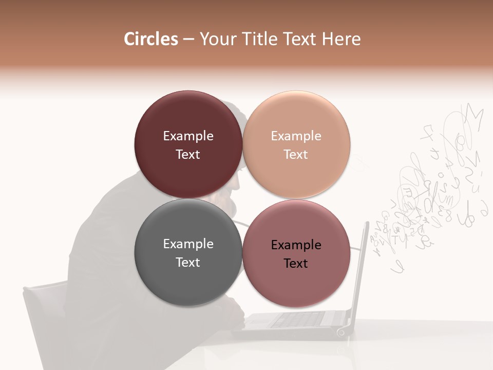 A Man Talking On A Phone While Using A Laptop PowerPoint Template