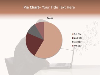 A Man Talking On A Phone While Using A Laptop PowerPoint Template