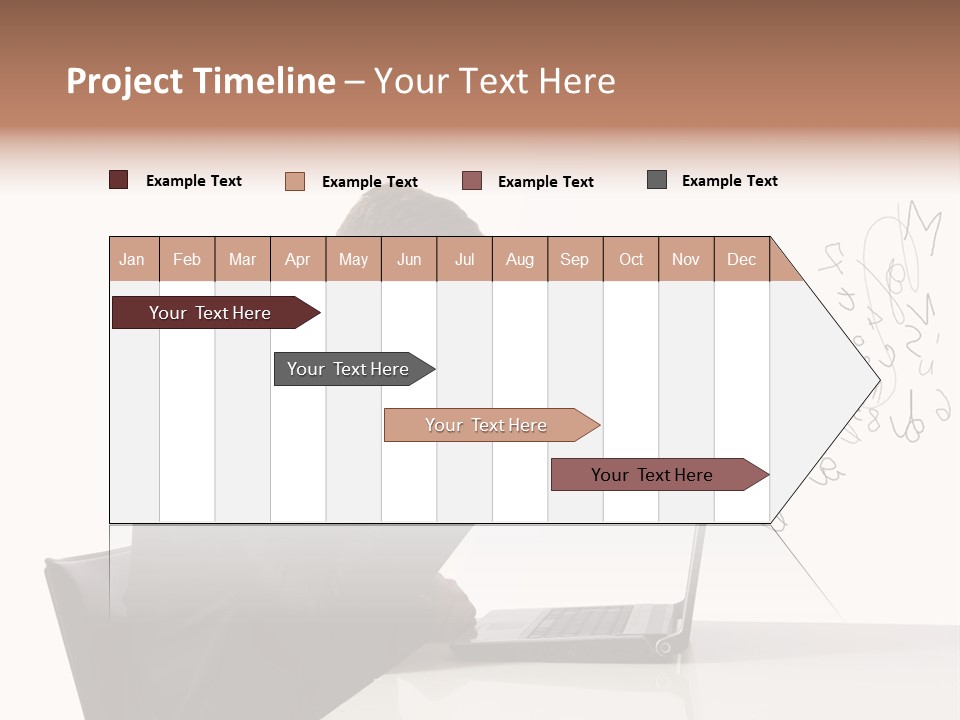 A Man Talking On A Phone While Using A Laptop PowerPoint Template