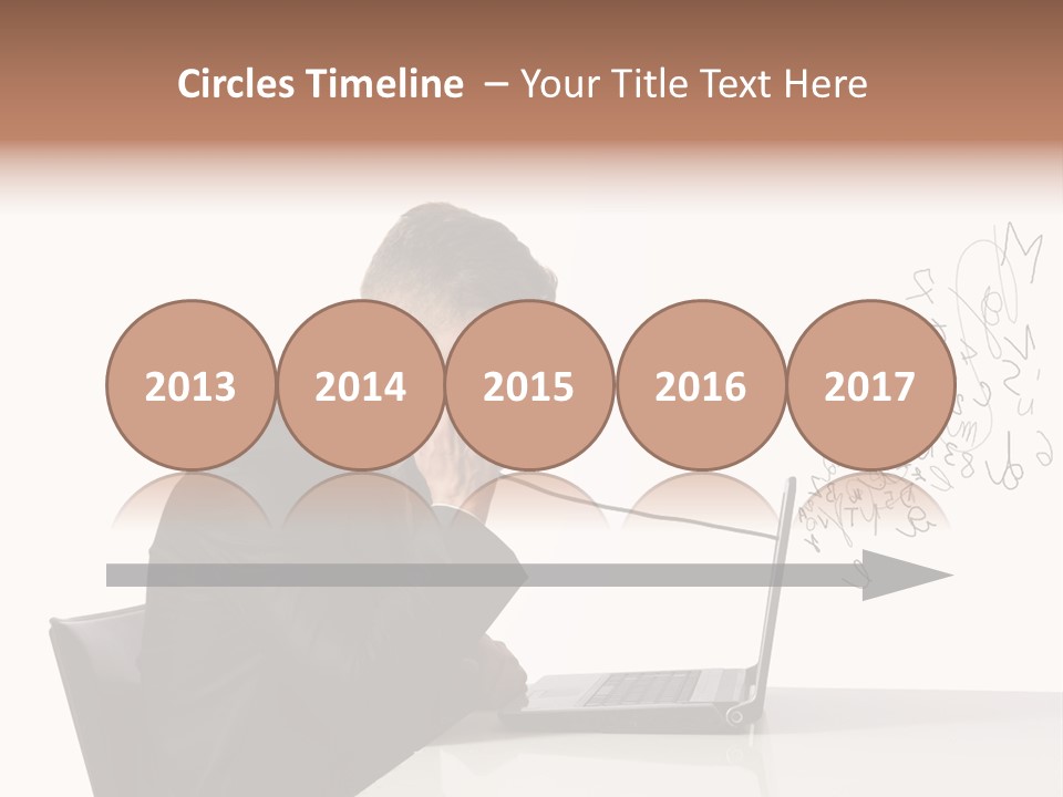 A Man Talking On A Phone While Using A Laptop PowerPoint Template