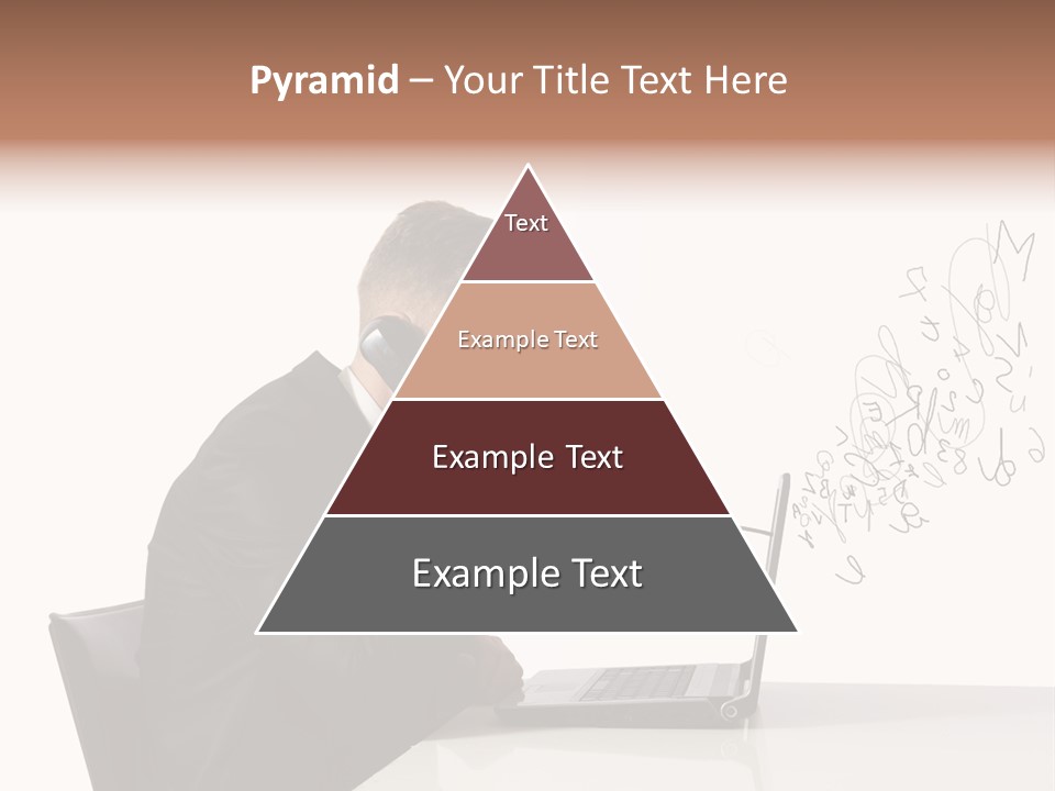 A Man Talking On A Phone While Using A Laptop PowerPoint Template