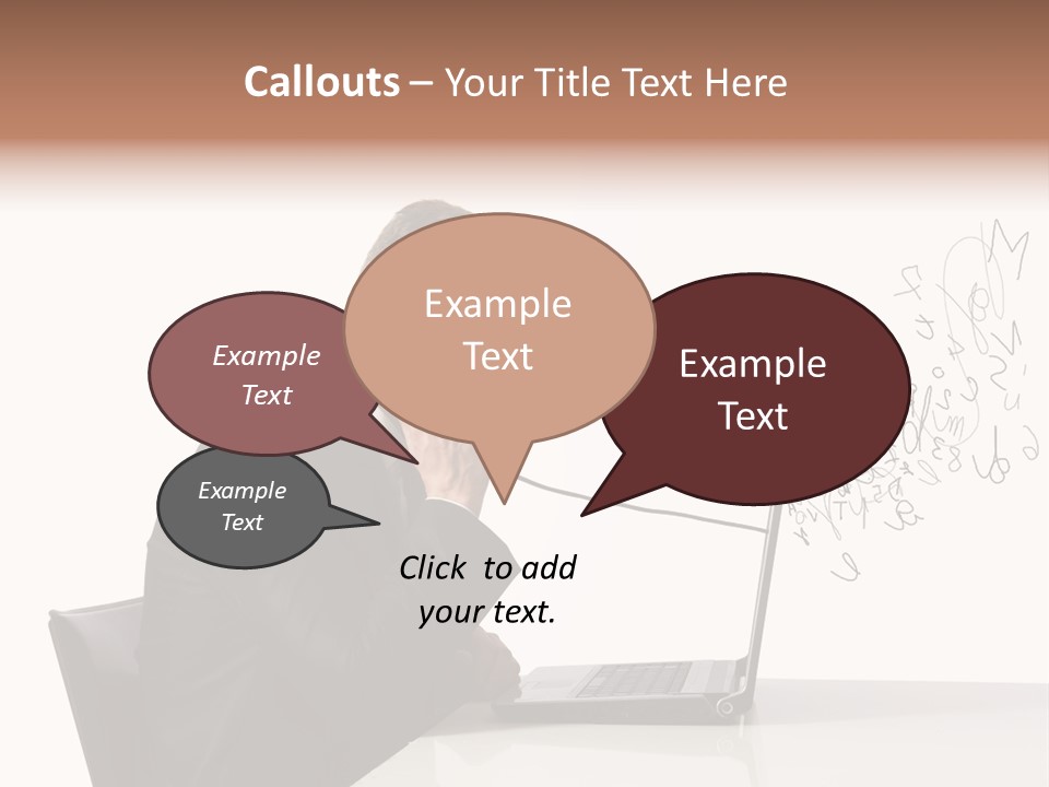 A Man Talking On A Phone While Using A Laptop PowerPoint Template