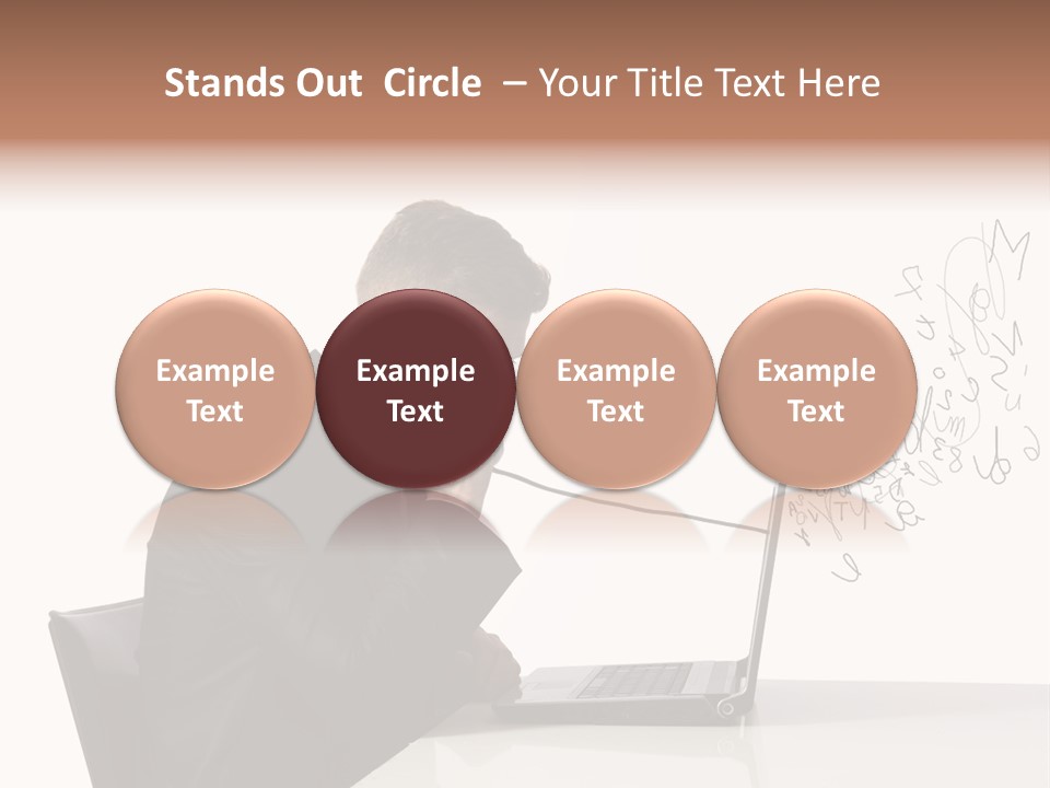 A Man Talking On A Phone While Using A Laptop PowerPoint Template