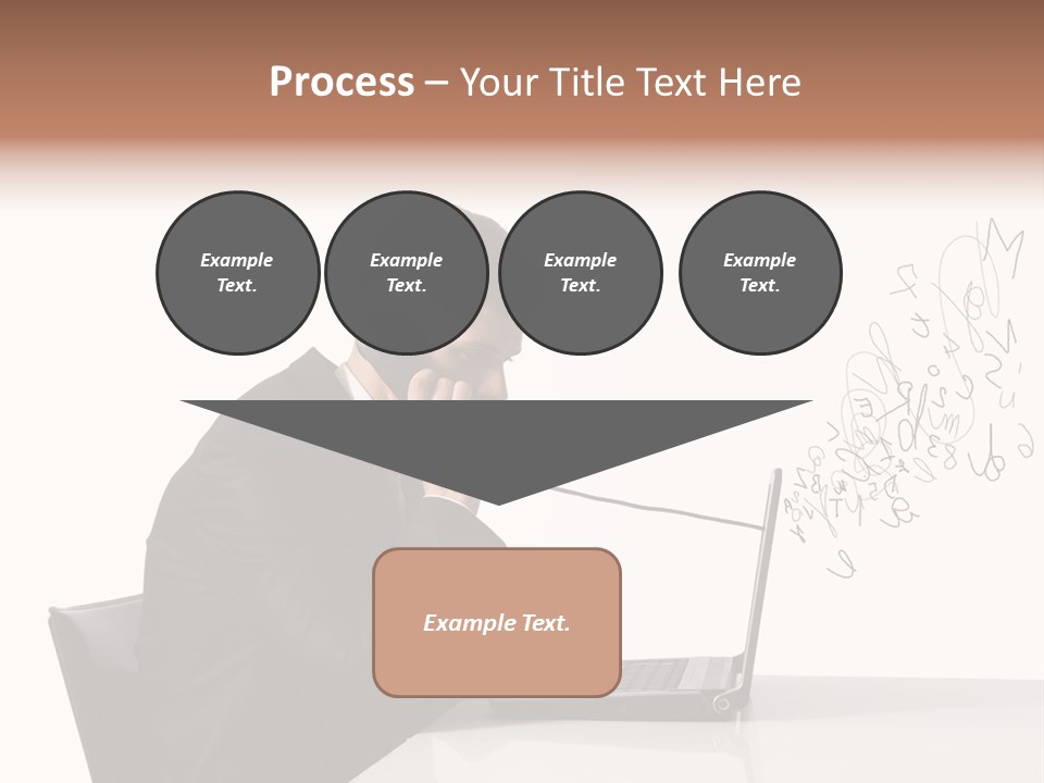A Man Talking On A Phone While Using A Laptop PowerPoint Template