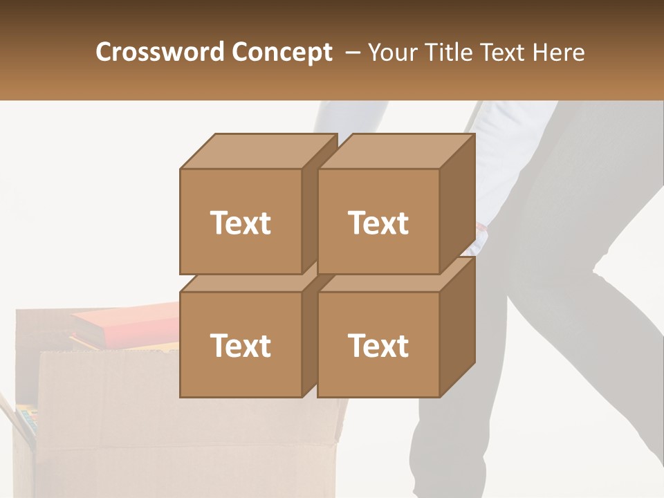 A Person Putting Something In A Cardboard Box PowerPoint Template