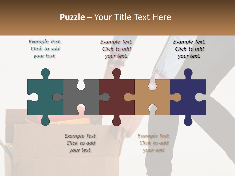 A Person Putting Something In A Cardboard Box PowerPoint Template