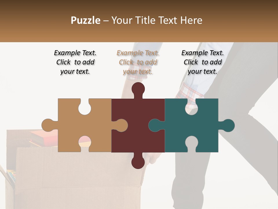 A Person Putting Something In A Cardboard Box PowerPoint Template
