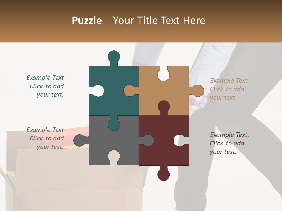 A Person Putting Something In A Cardboard Box PowerPoint Template