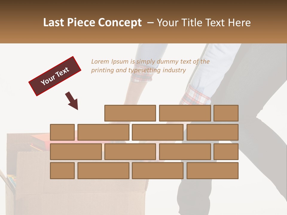 A Person Putting Something In A Cardboard Box PowerPoint Template