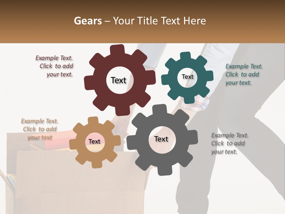 A Person Putting Something In A Cardboard Box PowerPoint Template