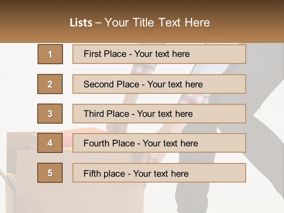 A Person Putting Something In A Cardboard Box PowerPoint Template