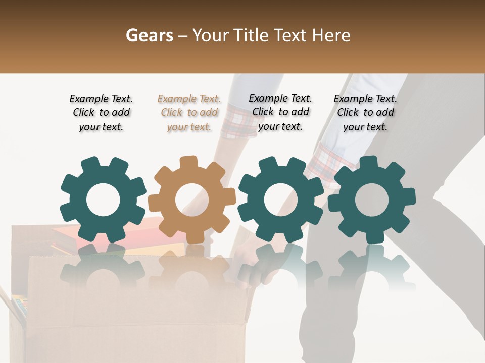 A Person Putting Something In A Cardboard Box PowerPoint Template