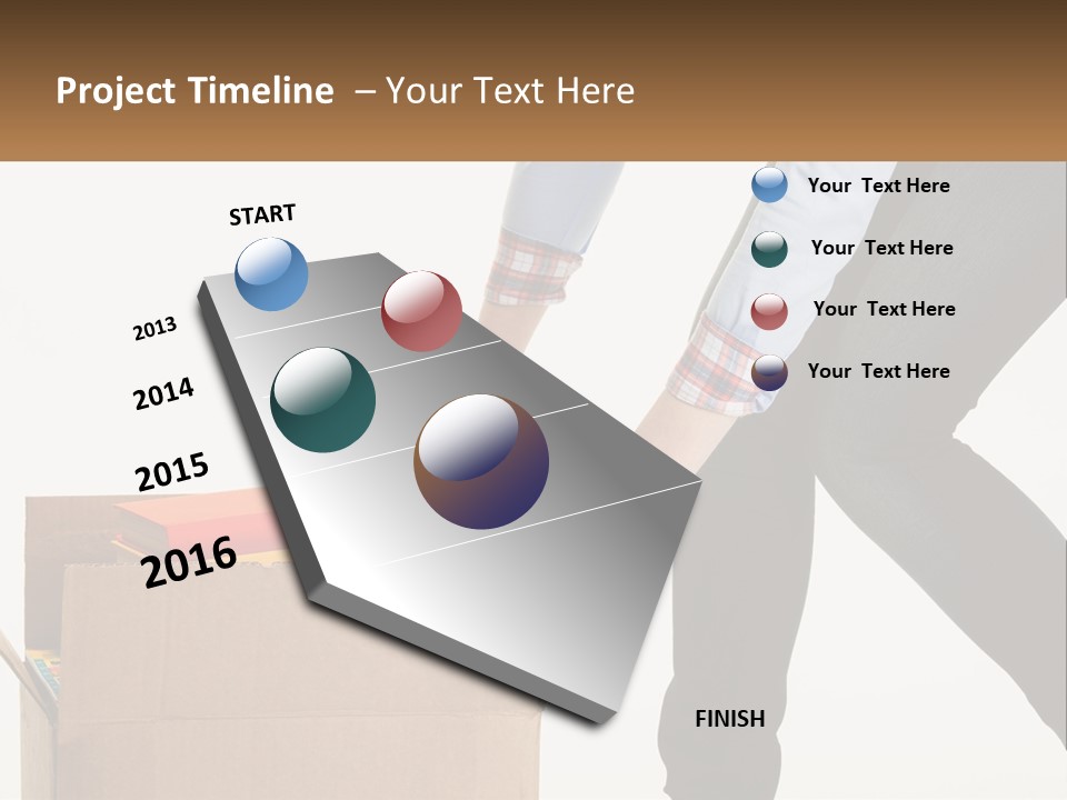 A Person Putting Something In A Cardboard Box PowerPoint Template