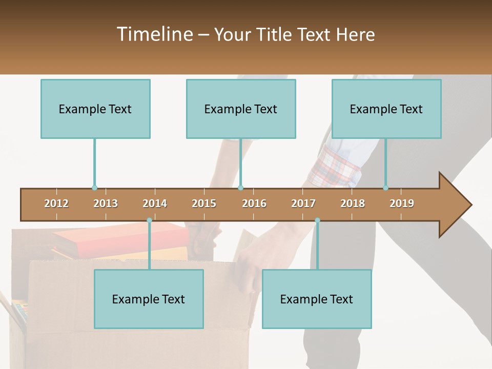 A Person Putting Something In A Cardboard Box PowerPoint Template