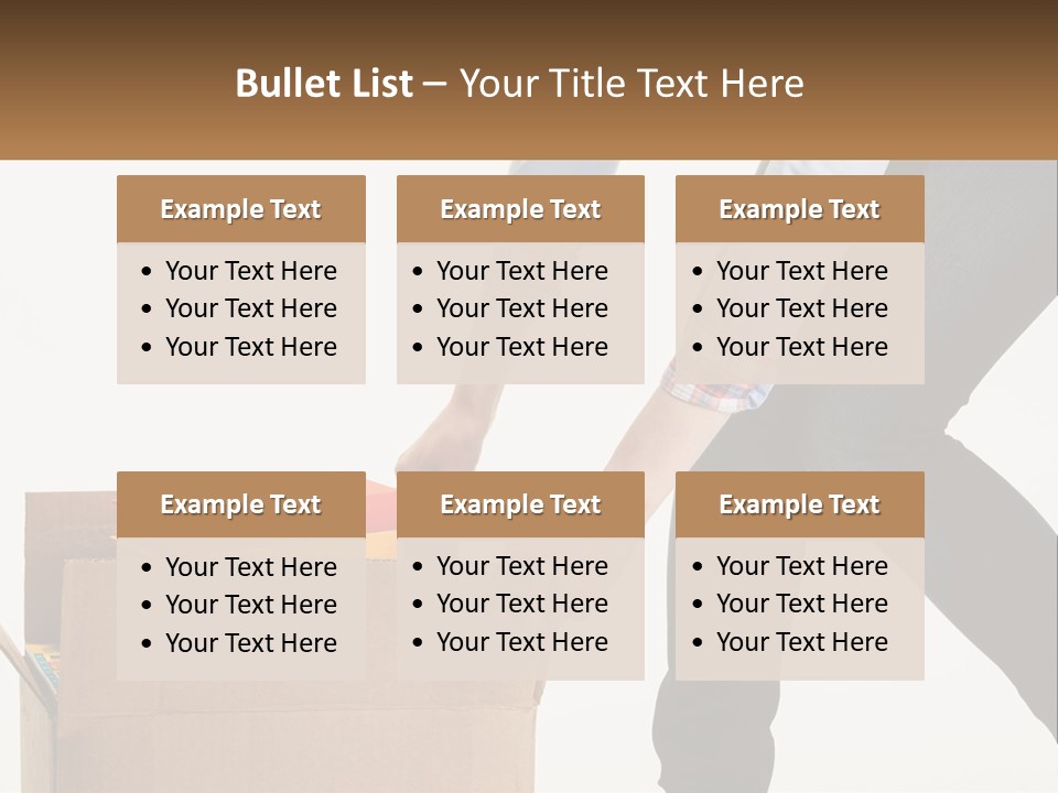 A Person Putting Something In A Cardboard Box PowerPoint Template