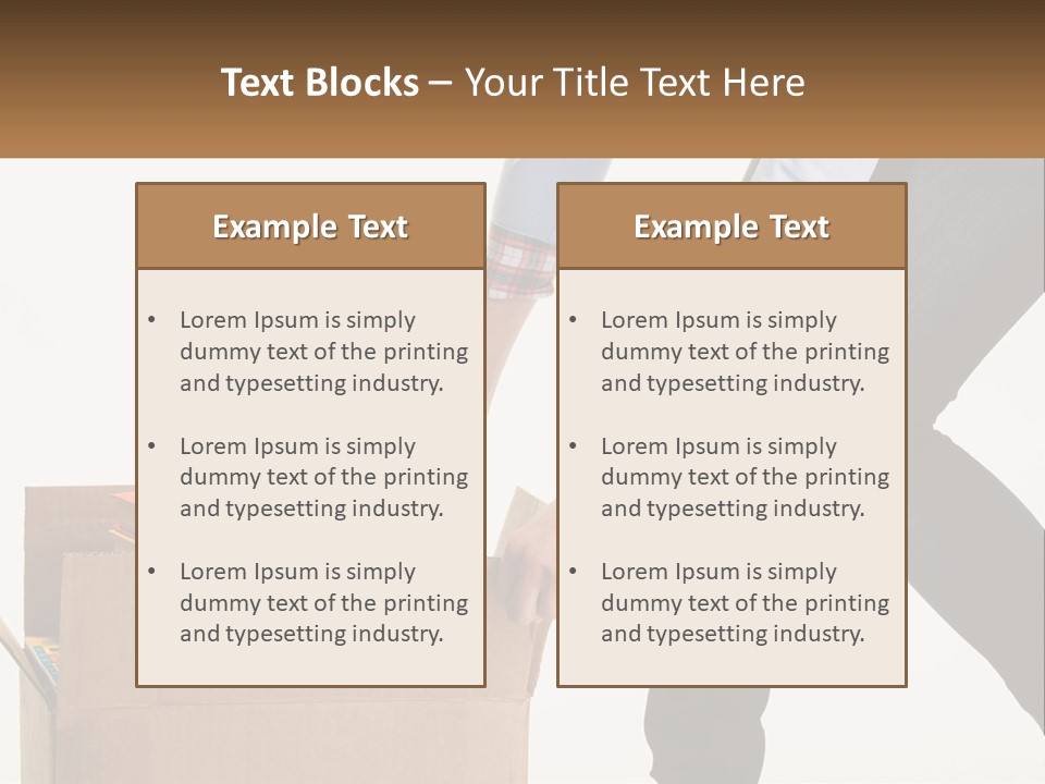 A Person Putting Something In A Cardboard Box PowerPoint Template