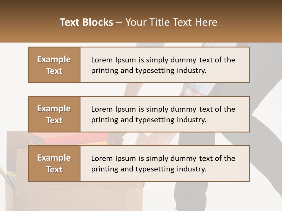 A Person Putting Something In A Cardboard Box PowerPoint Template