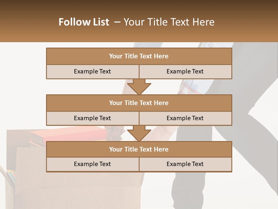 A Person Putting Something In A Cardboard Box PowerPoint Template