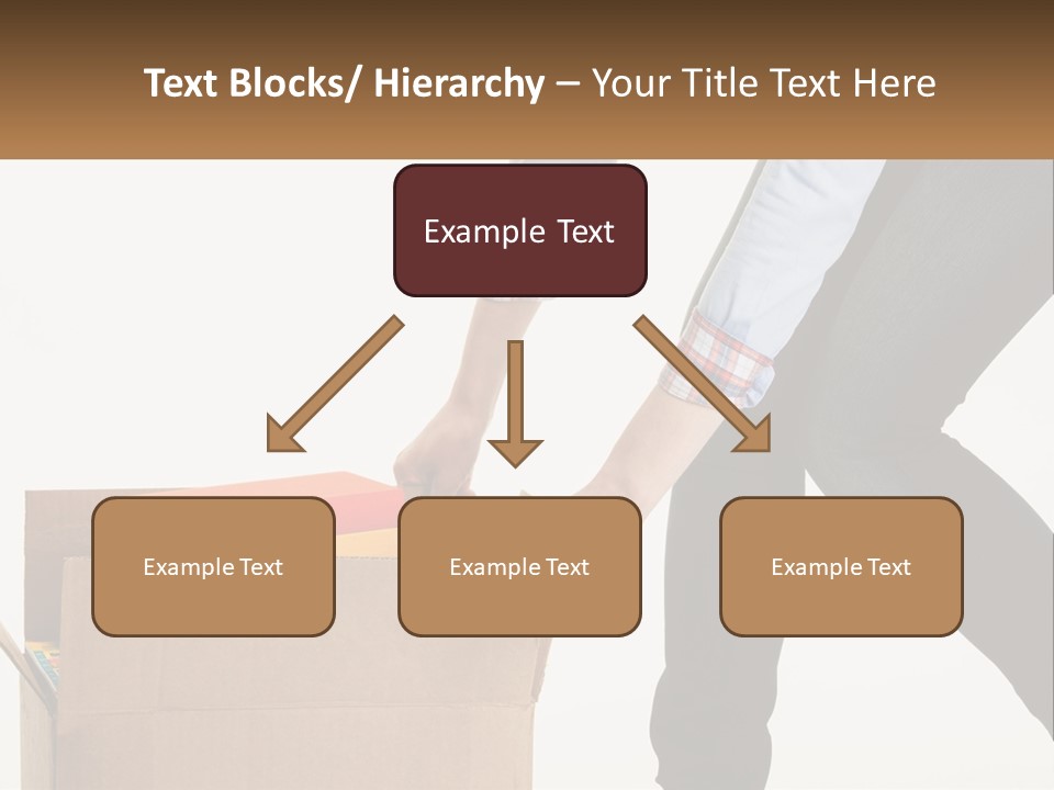 A Person Putting Something In A Cardboard Box PowerPoint Template