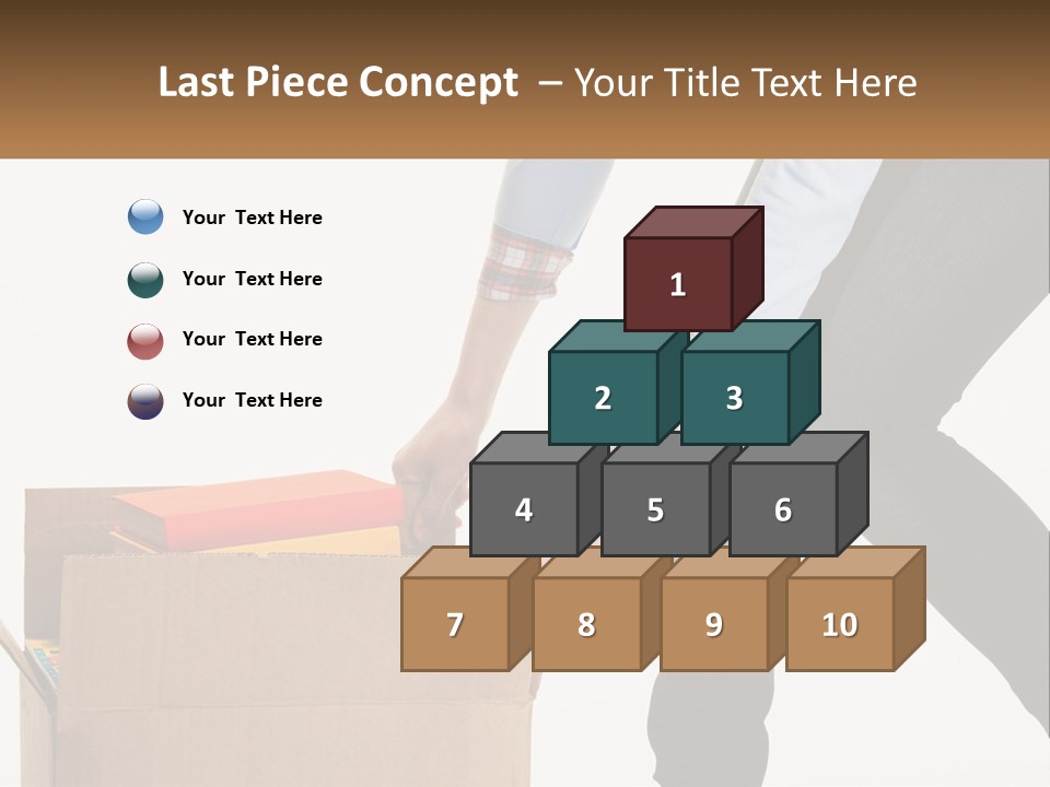 A Person Putting Something In A Cardboard Box PowerPoint Template