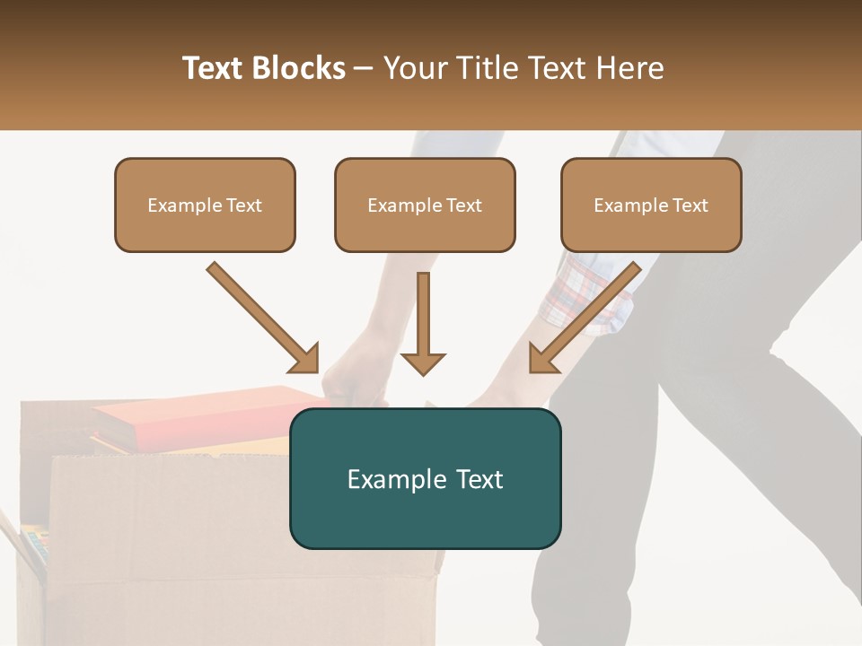 A Person Putting Something In A Cardboard Box PowerPoint Template
