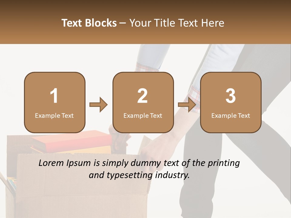 A Person Putting Something In A Cardboard Box PowerPoint Template