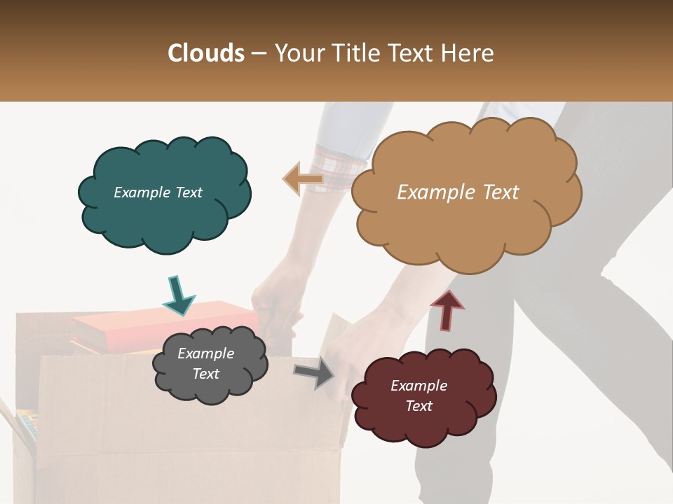 A Person Putting Something In A Cardboard Box PowerPoint Template