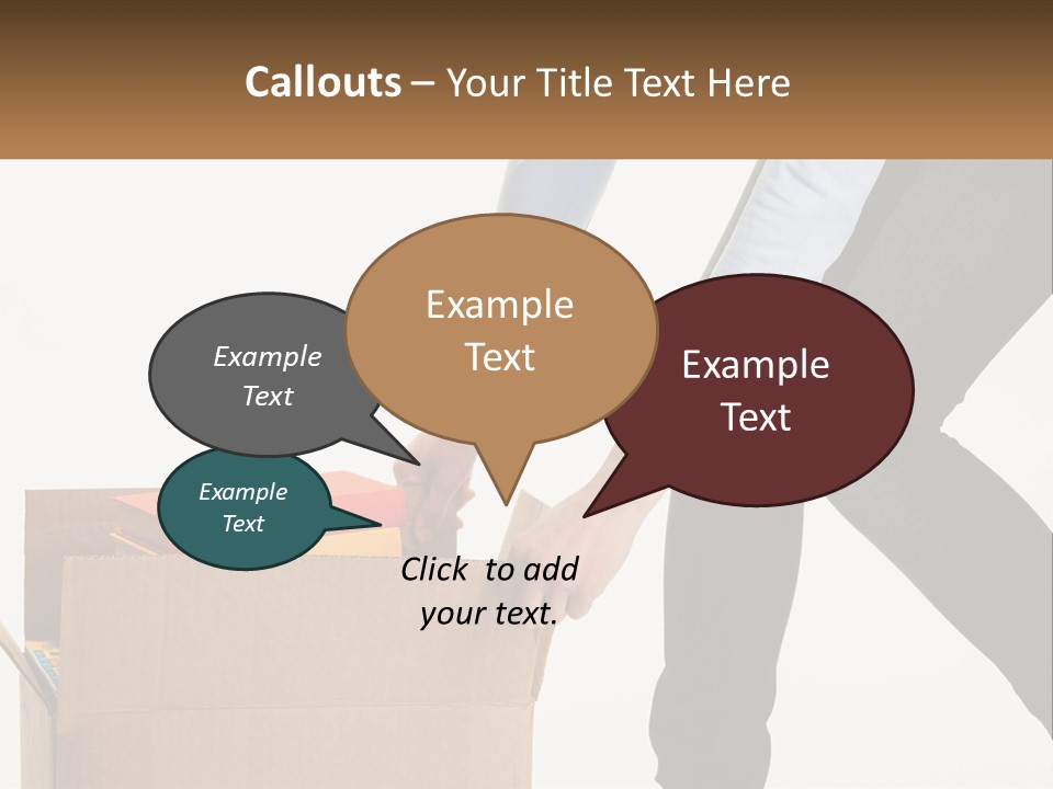 A Person Putting Something In A Cardboard Box PowerPoint Template