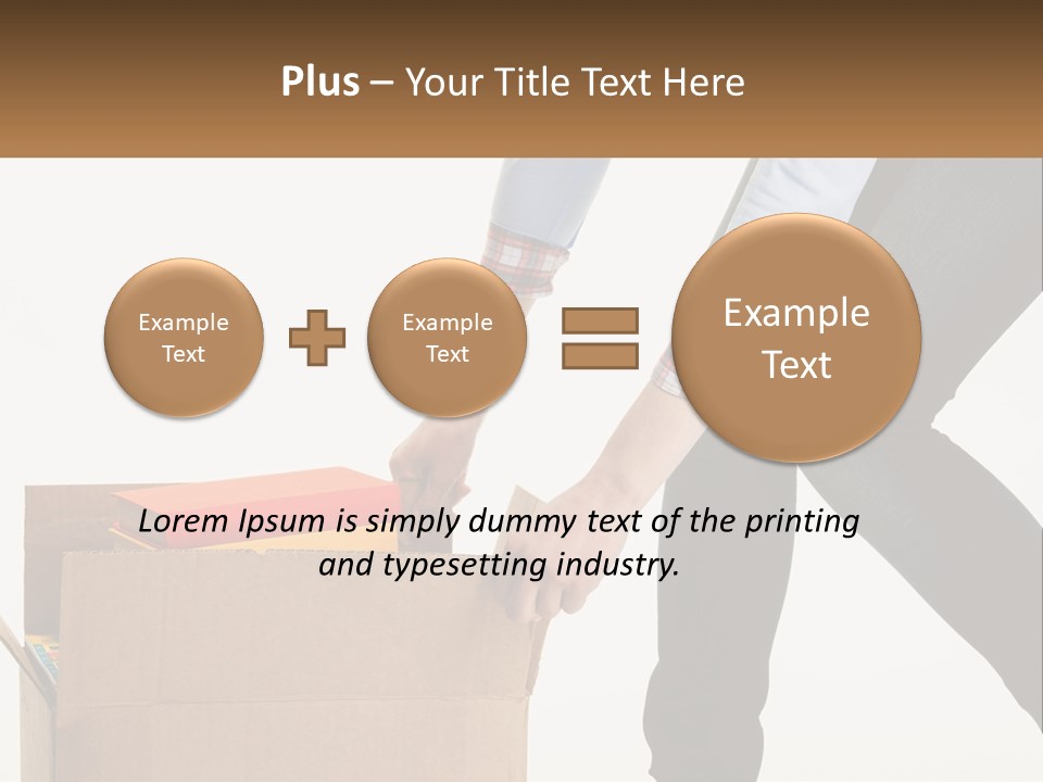 A Person Putting Something In A Cardboard Box PowerPoint Template