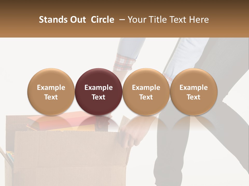 A Person Putting Something In A Cardboard Box PowerPoint Template