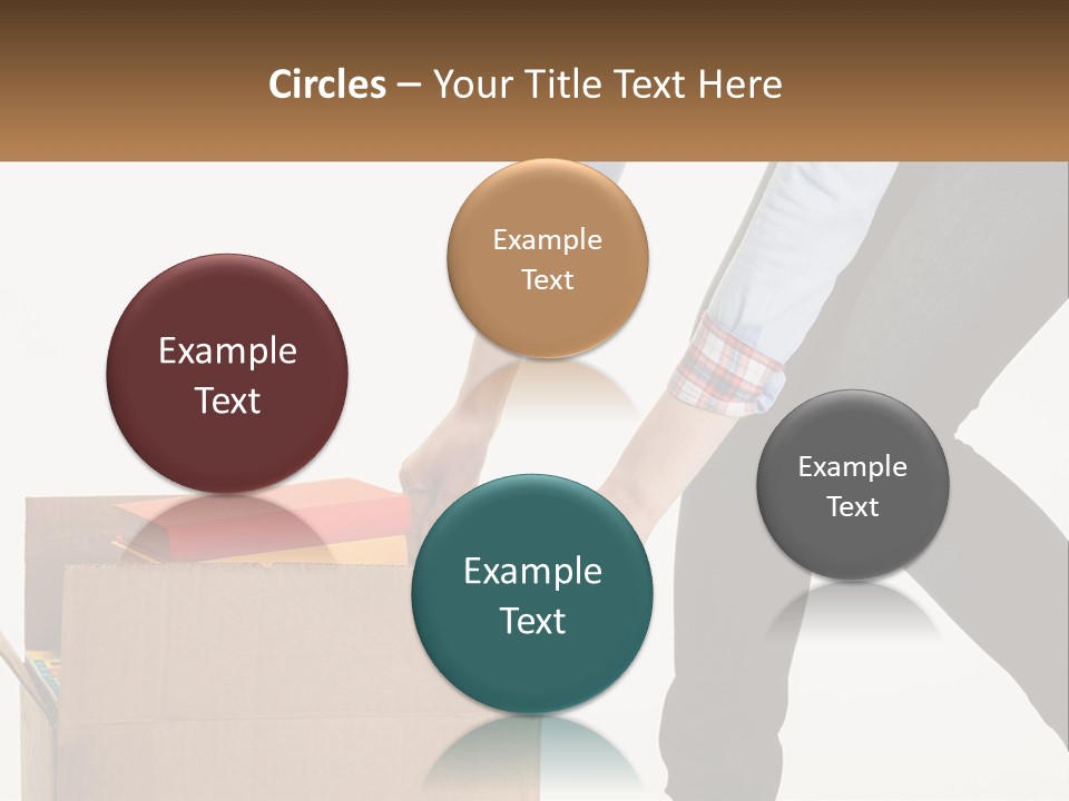 A Person Putting Something In A Cardboard Box PowerPoint Template