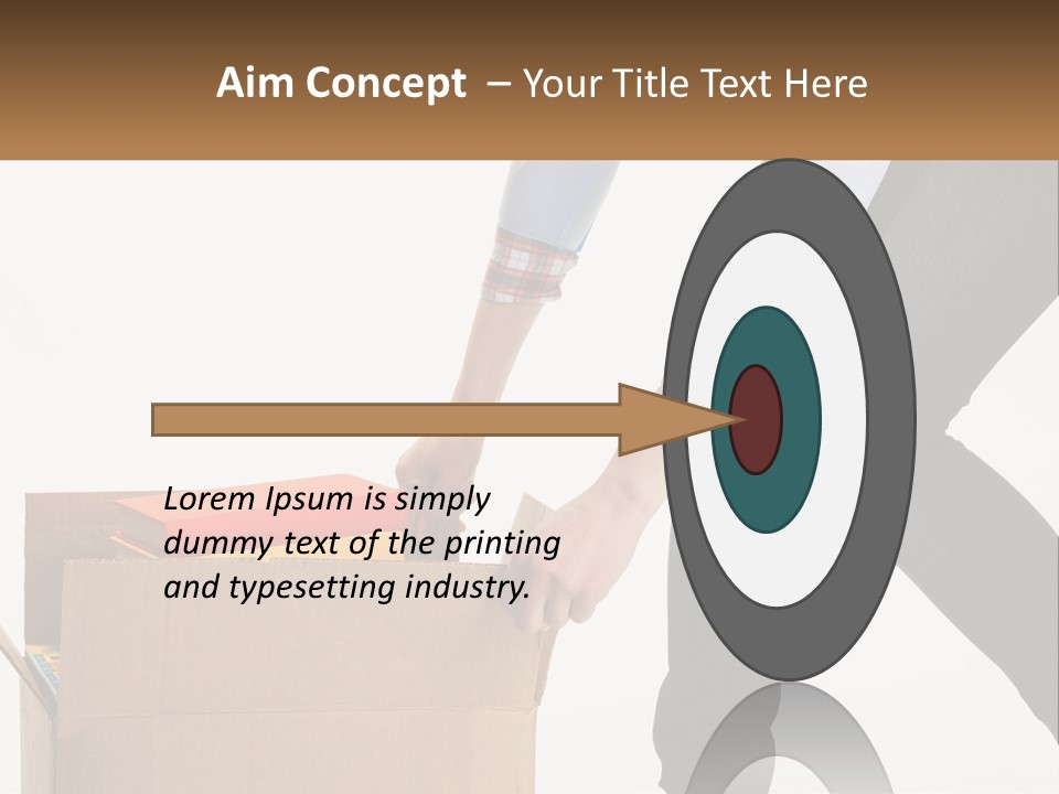 A Person Putting Something In A Cardboard Box PowerPoint Template