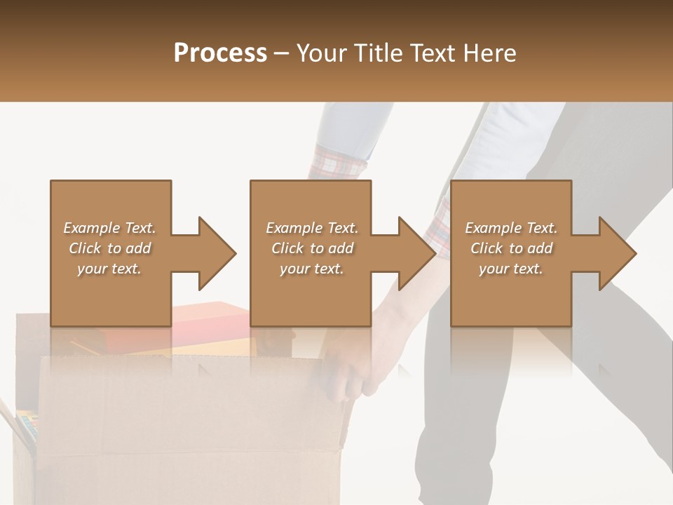 A Person Putting Something In A Cardboard Box PowerPoint Template